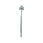 5.5x100 Hex Metal to Heavy Section Steel Self Drilling Exterior Screw and Washer Silver Pack 100