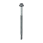 5.5x100 Hex Metal to Heavy Section Steel Self Drilling Exterior Screw Silver Pack 100