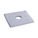 M10x40x3 Square Plate Washer Din436 Zinc Plated Pack 150