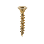 4.0x25 Torx Countersunk Multi Purpose Clamp Screw Zinc & Yellow Plated Timco C2 Range Pack 200