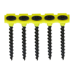 3.5x25 Collated Coarse Phillips Bugle Drywall Screw Black Pack 1000