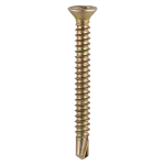 3.9 x38 Reinforced Frame Screw Zinc & Yellow Plated Timco 120 Range Pack 1000