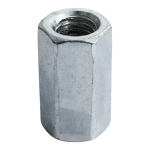 M10x30 Connecting Nut Din6334 Zinc Plated Pack 2