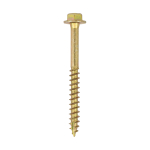 10.0x130 Advanced Flanged Coachscrew Din571 Zinc & Yellow Plated Pack 23