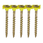 4.2x50 Collated Phillips Countersunk Chipboard Screw Zinc & Yellow Plated Timco Solo Range Pack 1000