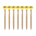 4.5x70 Collated Phillips Countersunk Chipboard Screw Zinc & Yellow Plated Timco Solo Range Pack 500