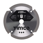 160x20x4T Circular Saw Blade Fibre Cement Board Timco