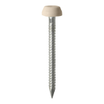 25x2.1 Polymer Headed Pin A4 Beige (Head Diameter 6.2) Pack 250