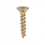 5x25 Pozi Countersunk Chipboard Screw Zinc & Yellow Plated Timco Solo Range Pack 200
