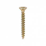 5x40 Pozi Countersunk Chipboard Screw Zinc & Yellow Plated Timco Solo Range Pack 200