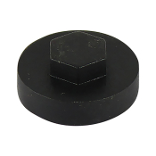 16 Hex Head Cover Cap Black Pack 1000