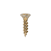 3.5x15 Pozi Countersunk Chipboard Screw Zinc & Yellow Plated Timco Solo Range Pack 200