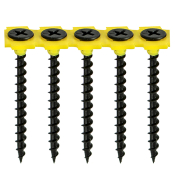 3.5x38 Collated Coarse Phillips Bugle Drywall Screw Black Pack 1000