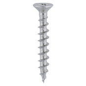 4.3x25 Unreinforced Frame Screw Stainless Steel & Silver Organic Timco 200 Range Pack 1000