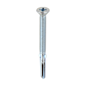 5.5x65 Phillips Countersunk Wood to Heavy Section Steel Wing Tip Self Drilling Screw Zinc Plated Pac