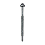 5.5x100 Hex Metal to Heavy Section Steel Self Drilling Exterior Screw Silver Pack 100