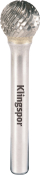 9.6x8x6 Ball Shaped Carbide Burr HF100D Double Serration Cut (Cut 6)