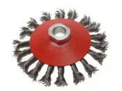 115 (M14x0.5) Angle Grinder Twisted Knot Steel Wire Bevel Brush