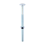 M12x200 Carriage Bolt & Nut DIN 603 Zinc Plated Gr.4.8 Pack 10