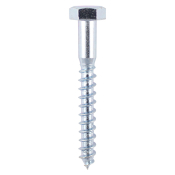 6x40 Coachscrew Din571 Zinc Plated Pack 200