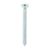 No10x2 Pozi Countersunk Ab Point Self Tapping Screw DIN 7982CZ Zinc Plated Pack 200