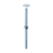 M6x100 Carriage Bolt & Nut DIN 603 Zinc Plated Gr.4.8 Pack 100