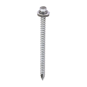 6.3x100 Hex Metal to Timber Slash Point Screw and Washer Zinc Pack 100