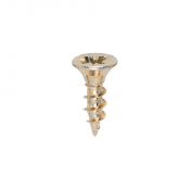 3.5x12 Pozi Countersunk Chipboard Screw Zinc & Yellow Plated Timco Solo Range Pack 200