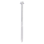 6.0x100 Hex Countersunk Timber Screw Silver Pack 10