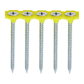 3.5x50 Collated Fine Phillips Bugle Drywall Screw Zinc Plated Pack 1000