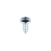 No12x1/2 Pozi Pan Ab Point Self Tapping Screw Zinc Plated Pack 200