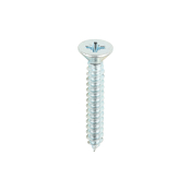 No10x11/4 Pozi Countersunk Ab Point Self Tapping Screw DIN 7982CZ Zinc Plated Pack 200