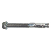 D12x129 Projecting Sleeve Anchor M10 Grip 70mm Zinc Plated MasonMate Pack 25