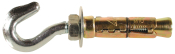 M10 Hook Shield Anchor Zinc & Yellow Plated Pack 10