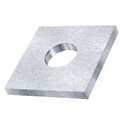M16x50x3 Square Plate Washer DIN 436 Hot Dipped Galvanised Pack 100