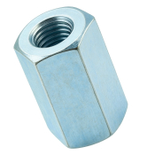 M12x36 Hex Connecting Nut Din6334 Zinc Plated Pack 25