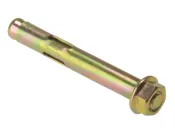 D12x129 Projecting Sleeve Anchor M10 Grip 70mm Zinc & Yellow Plated Forgefix Pack 5