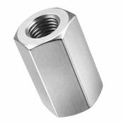 M20x60 Hex Connecting Nut Din6334 A2 Pack 10