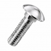 M5x30 Carriage Bolt DIN 603 A4 Pack 200