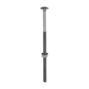 M10x220 Carriage Bolt, Nut & Washers Din603 Green Pack 10