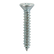 No8x11/4 Pozi Countersunk Ab Point Self Tapping Screw DIN 7982CZ Zinc Plated Pack 16