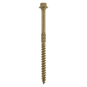 6.7x100 Hex Countersunk Timber Screw Green Pack 6