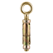 M8 Eye Shield Anchor Zinc & Yellow Plated Pack 14