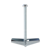 M5x75 (Grip 0-45) Spring Toggle & Screws Zinc Pack 100