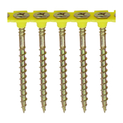 4.5x60 Collated Phillips Countersunk Chipboard Screw Zinc & Yellow Plated Timco Solo Range Pack 500