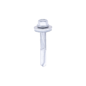 5.5x38 Hex Metal to Heavy Section Steel Self Drilling Bi Metal Exterior Screw and Washer A2/Silver P