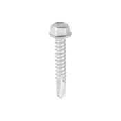 5.5x32 Hex Metal to Light Section Bi Metal Self Drilling Exterior Screw A2/Silver Pack 100