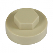 19 Hex Head Cover Cap Beige Pack 1000