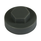 19 Hex Head Cover Cap Slate Grey Pack 1000