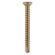 3.9x19 Reinforced Frame Screw Zinc & Yellow Plated Timco 120 Range Pack 1000